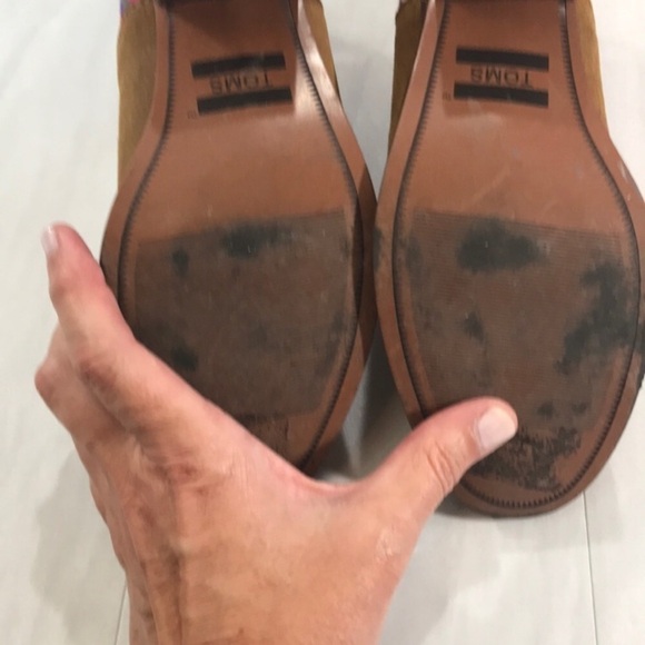 Toms Leila Ankle boot, tan, Aztec print, suede, western, 5.5 - Picture 8 of 8